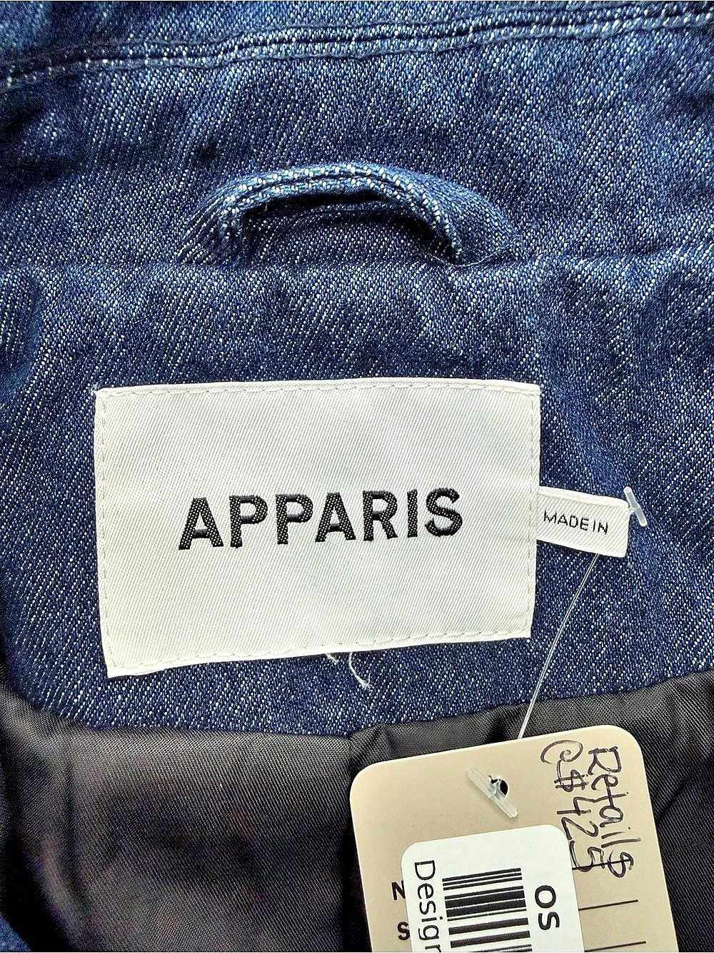 Apparis Tate Denim Trench Denim Trench in Blue Like New - Picture 8 of 14